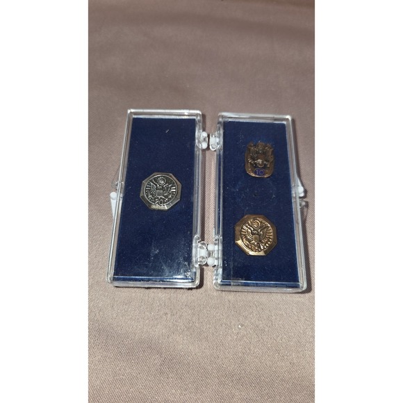 Other - US 10-, 15- & 20-Years Federal Government Service Employee Lapel Hat Pins